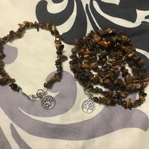 Wait beads and Anklet Set